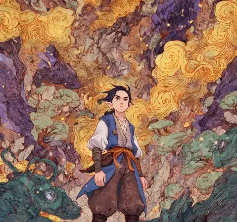 按题材分类浏览漫画的导航卡片示意